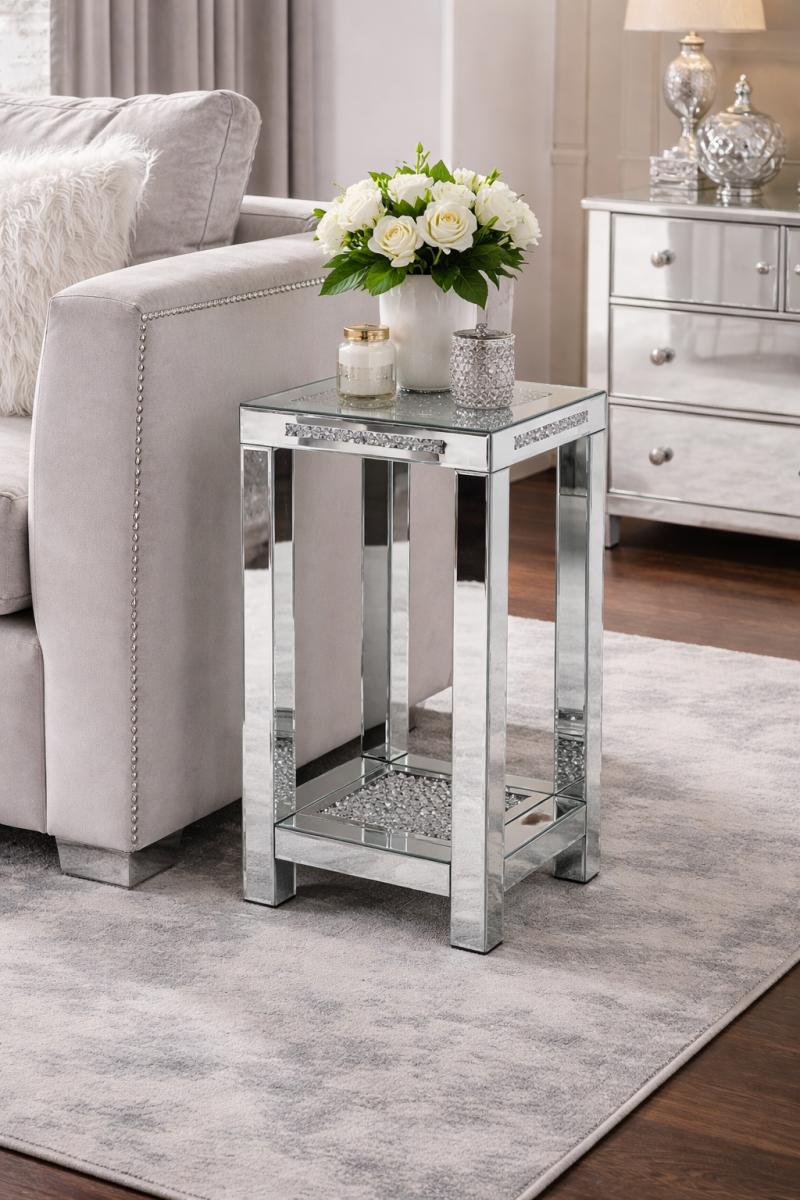 Pedestal 22 — Mirrored Furniture handmade to order by Langham Furniture, image 1 of 5