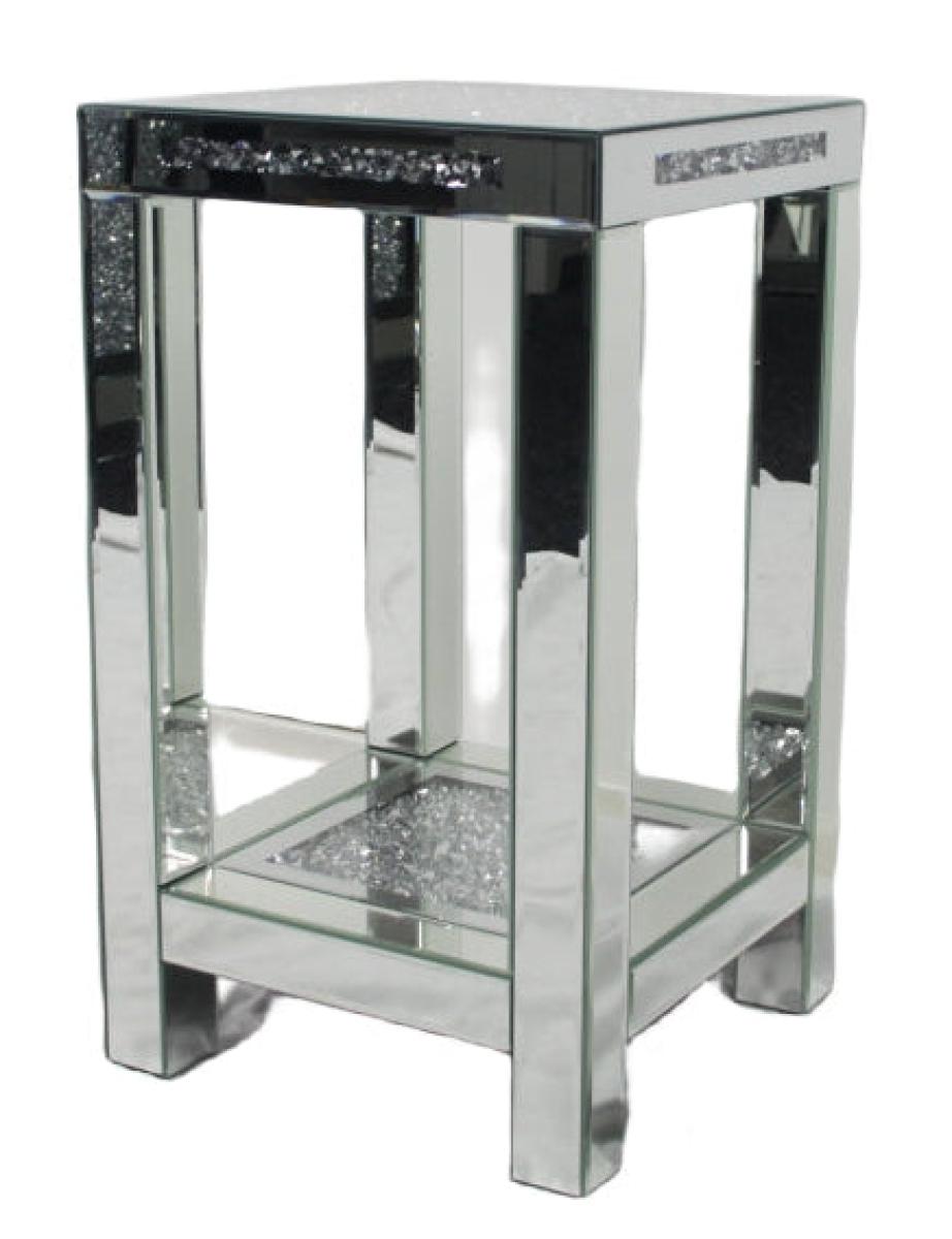 Pedestal 22 — Mirrored Furniture handmade to order by Langham Furniture, image 2 of 5