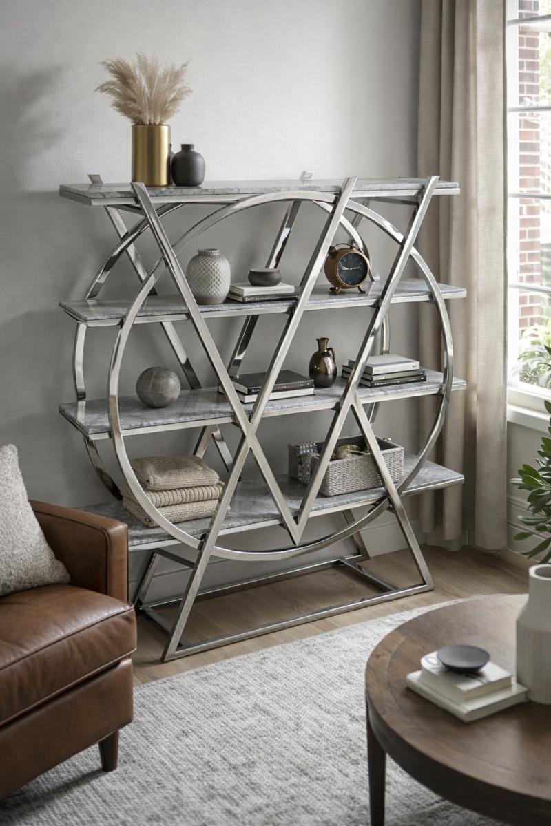Marble Bookshelf — Bookcases & Shelving handmade to order by Langham Furniture, image 1 of 2