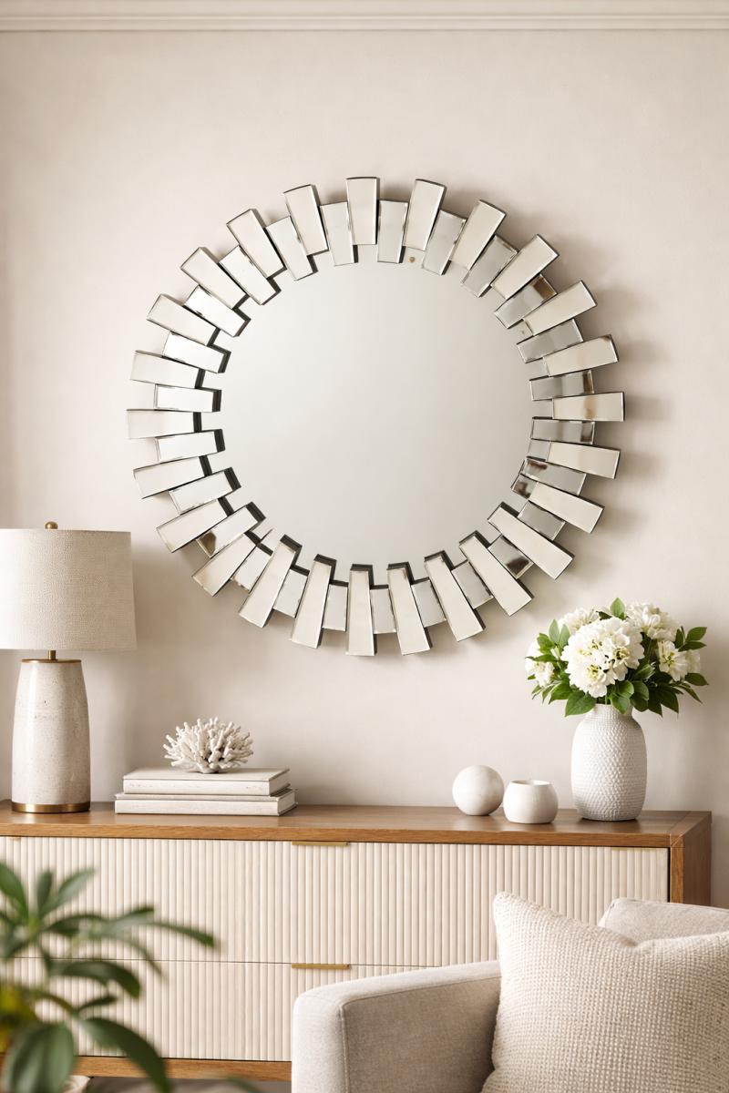 PU006/007 Wall Mirror — Wall Mirrors handmade to order by Langham Furniture, image 1 of 2
