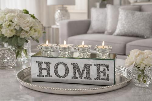 4H Home Tealight Holder — Mirror Ornaments handmade to order by Langham Furniture
