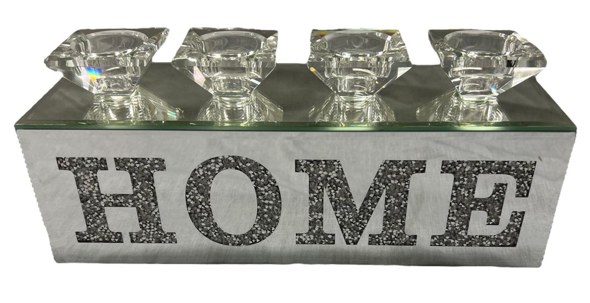 4H Home Tealight Holder — Mirror Ornaments handmade to order by Langham Furniture, image 2 of 3