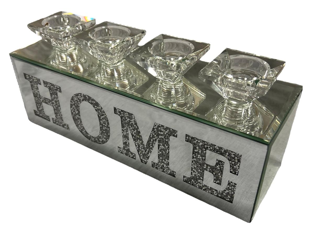 4H Home Tealight Holder — Mirror Ornaments handmade to order by Langham Furniture, image 3 of 3
