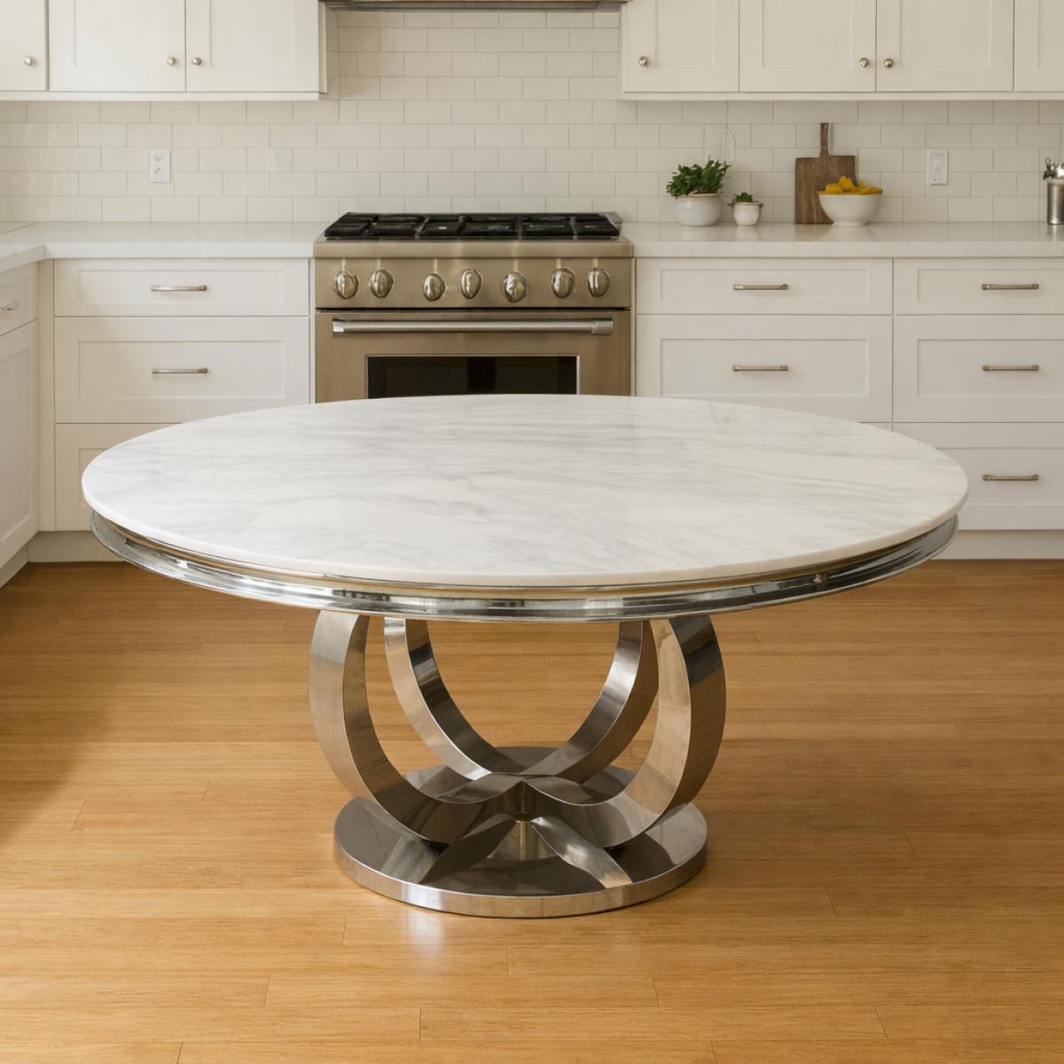 Chelsea Round Table (1.3m) — Dining Tables handmade to order by Langham Furniture, image 1 of 5