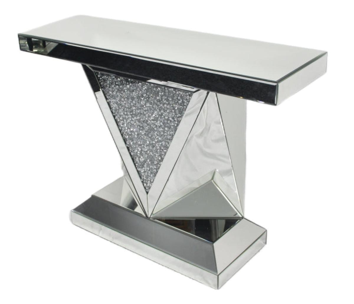 V Console Table — Mirrored Furniture handmade to order by Langham Furniture, image 3 of 6