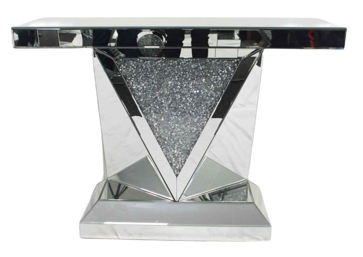 V Console Table — Mirrored Furniture handmade to order by Langham Furniture, image 5 of 6