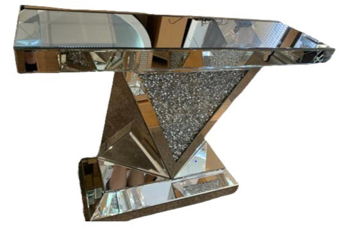 V Console Table — Mirrored Furniture handmade to order by Langham Furniture, image 6 of 6