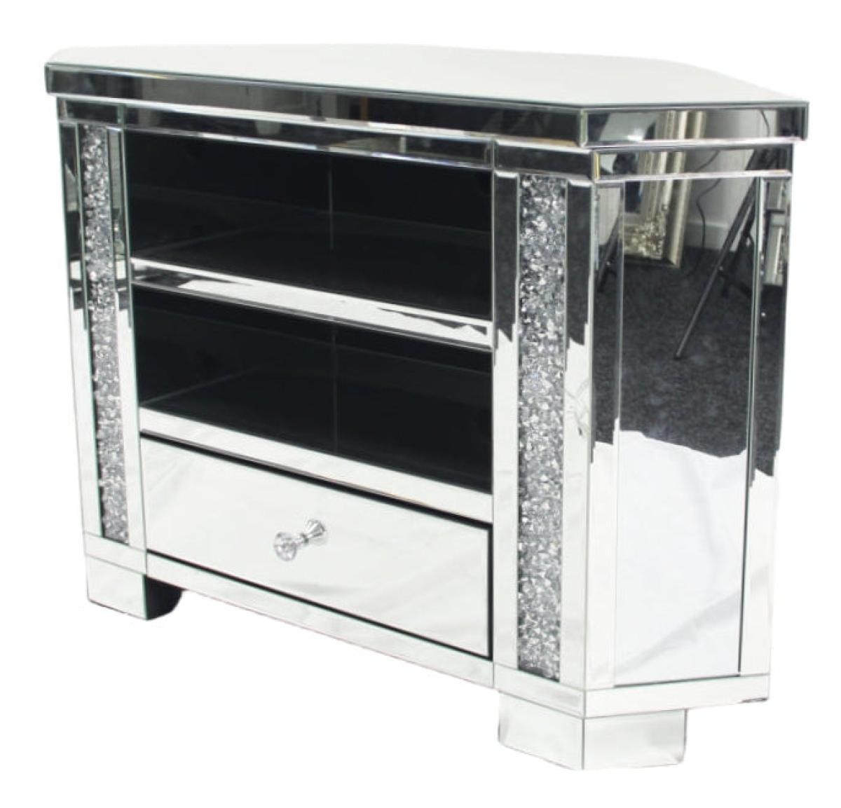 Roma Corner TV Unit — Mirrored Furniture handmade to order by Langham Furniture, image 3 of 6