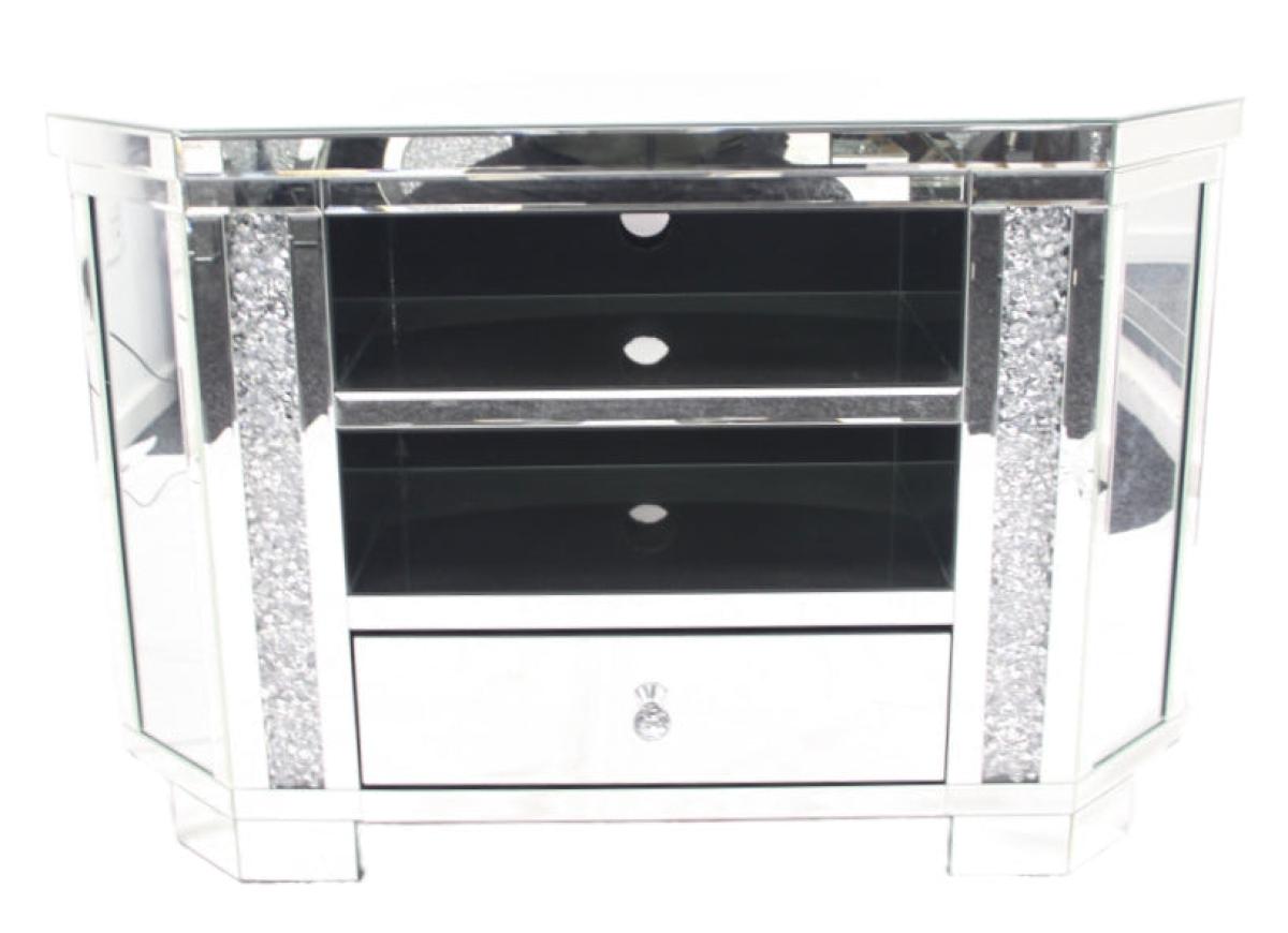 Roma Corner TV Unit — Mirrored Furniture handmade to order by Langham Furniture, image 5 of 6
