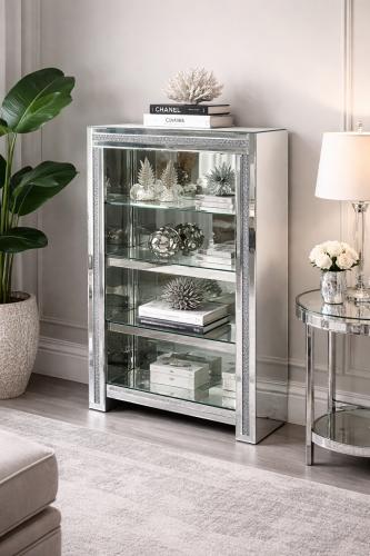 Roma Bookcase — Mirrored Furniture handmade to order by Langham Furniture
