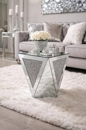 Roma Pedestal 33 — Mirrored Furniture handmade to order by Langham Furniture