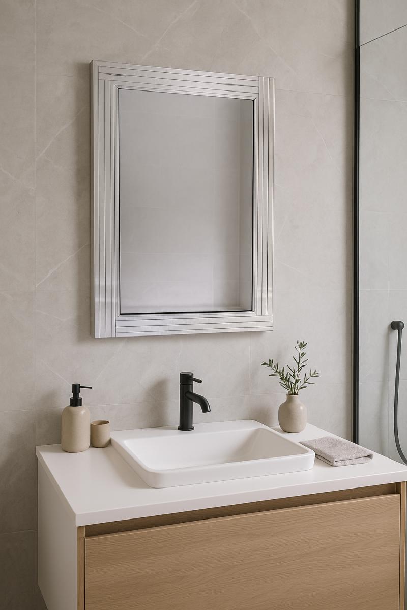 8008 Wall Mirror — Wall Mirrors handmade to order by Langham Furniture, image 1 of 2
