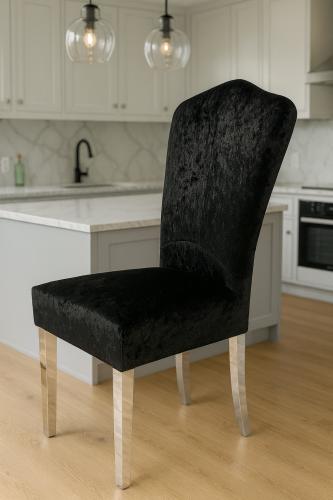 Alice Chair (Chrome Legs) — Dining Chairs handmade to order by Langham Furniture