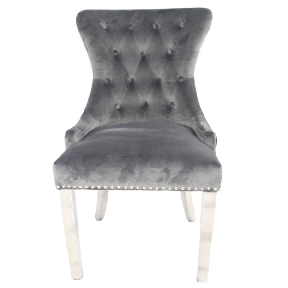 Chelsea Chair (Ring Knocker/Chrome Legs) — Dining Chairs handmade to order by Langham Furniture, image 6 of 20
