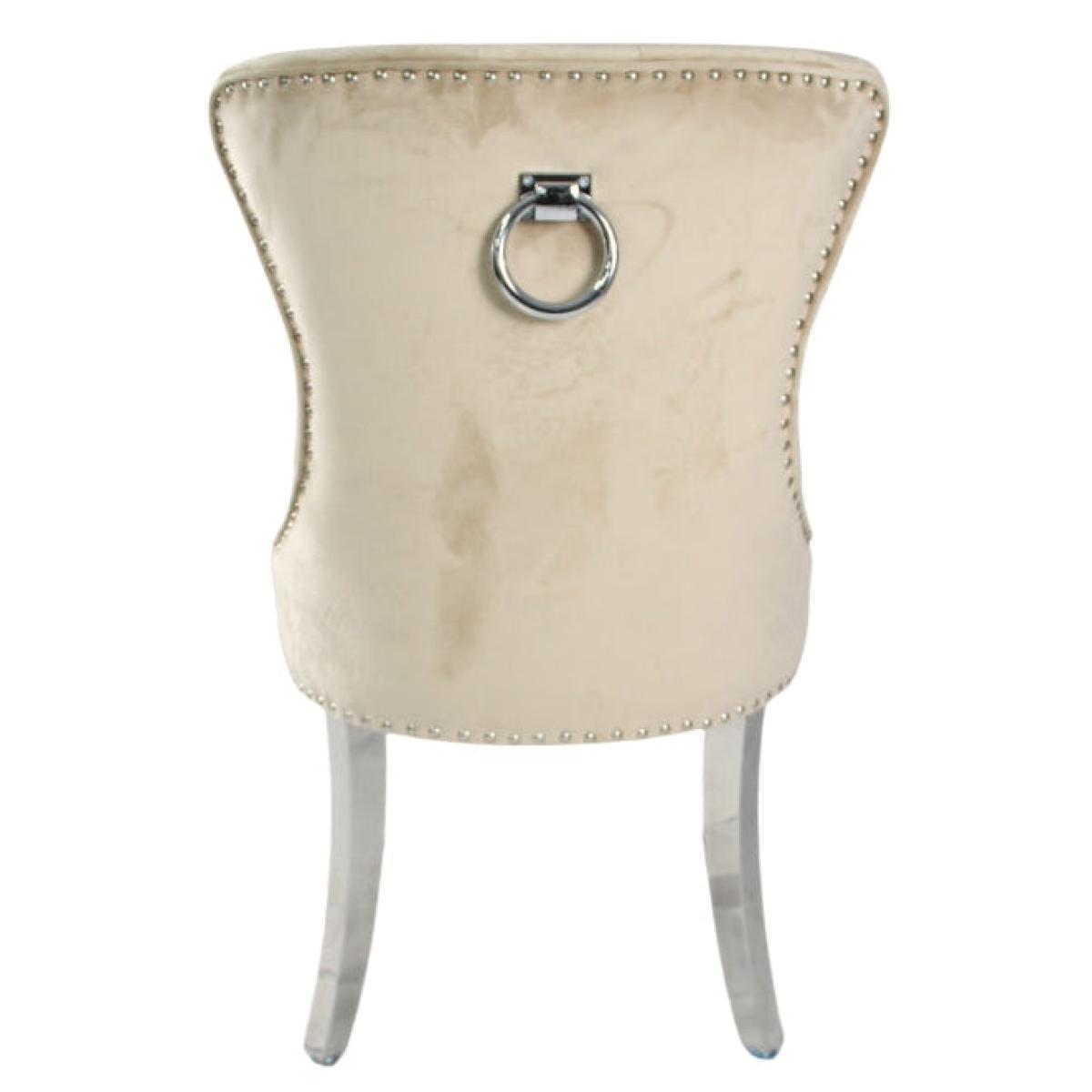 Chelsea Chair (Ring Knocker/Chrome Legs) — Dining Chairs handmade to order by Langham Furniture, image 14 of 20