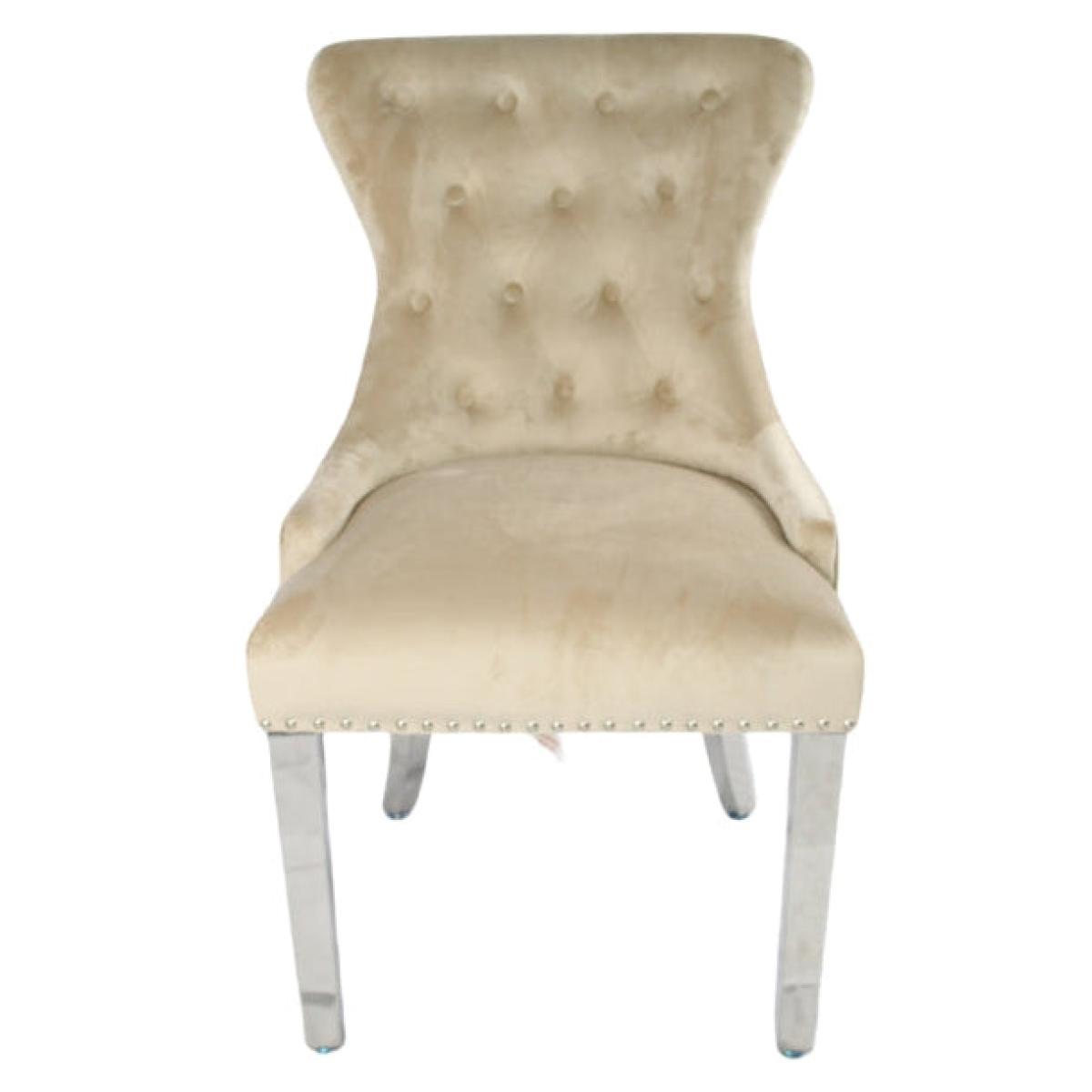 Chelsea Chair (Ring Knocker/Chrome Legs) — Dining Chairs handmade to order by Langham Furniture, image 15 of 20