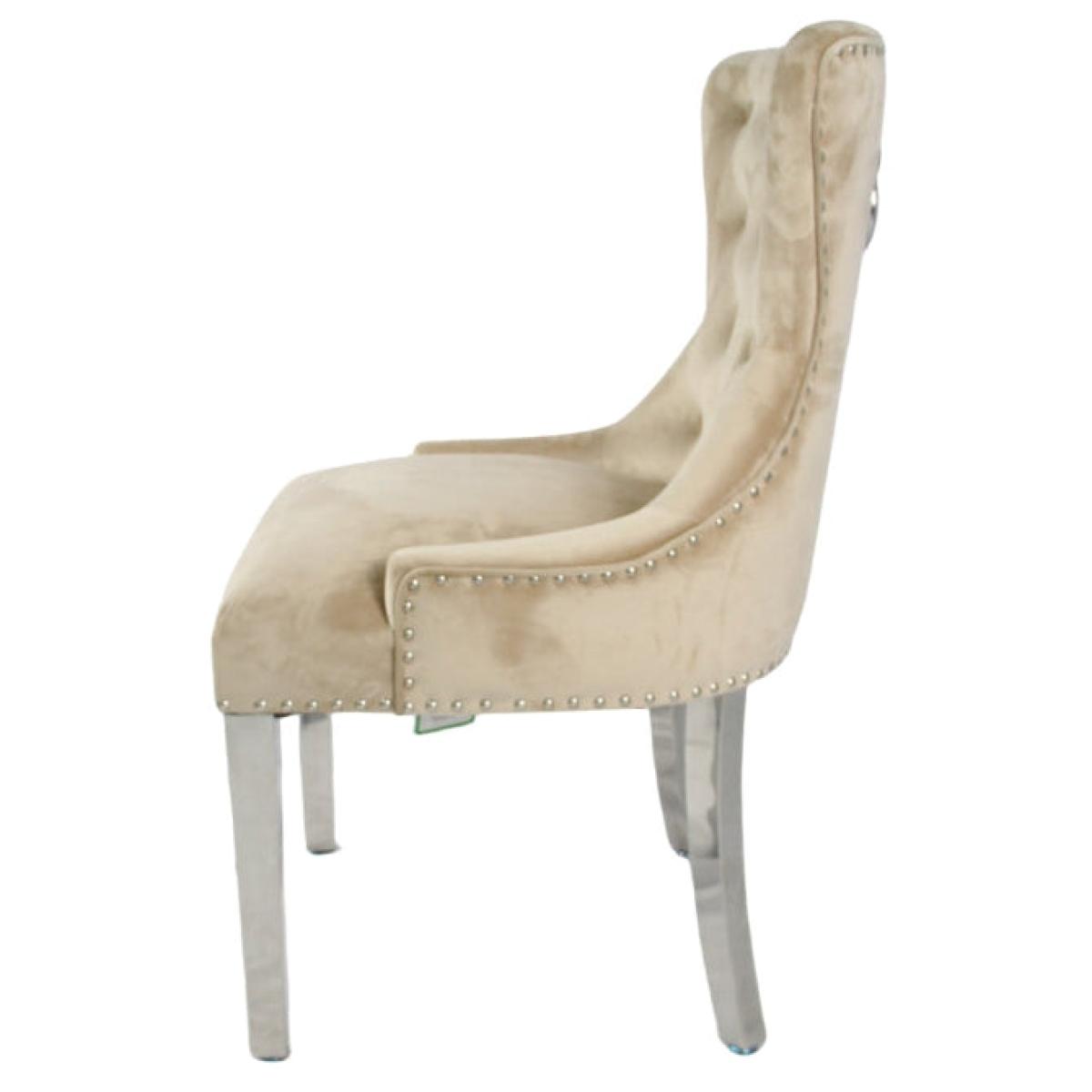 Chelsea Chair (Ring Knocker/Chrome Legs) — Dining Chairs handmade to order by Langham Furniture, image 16 of 20