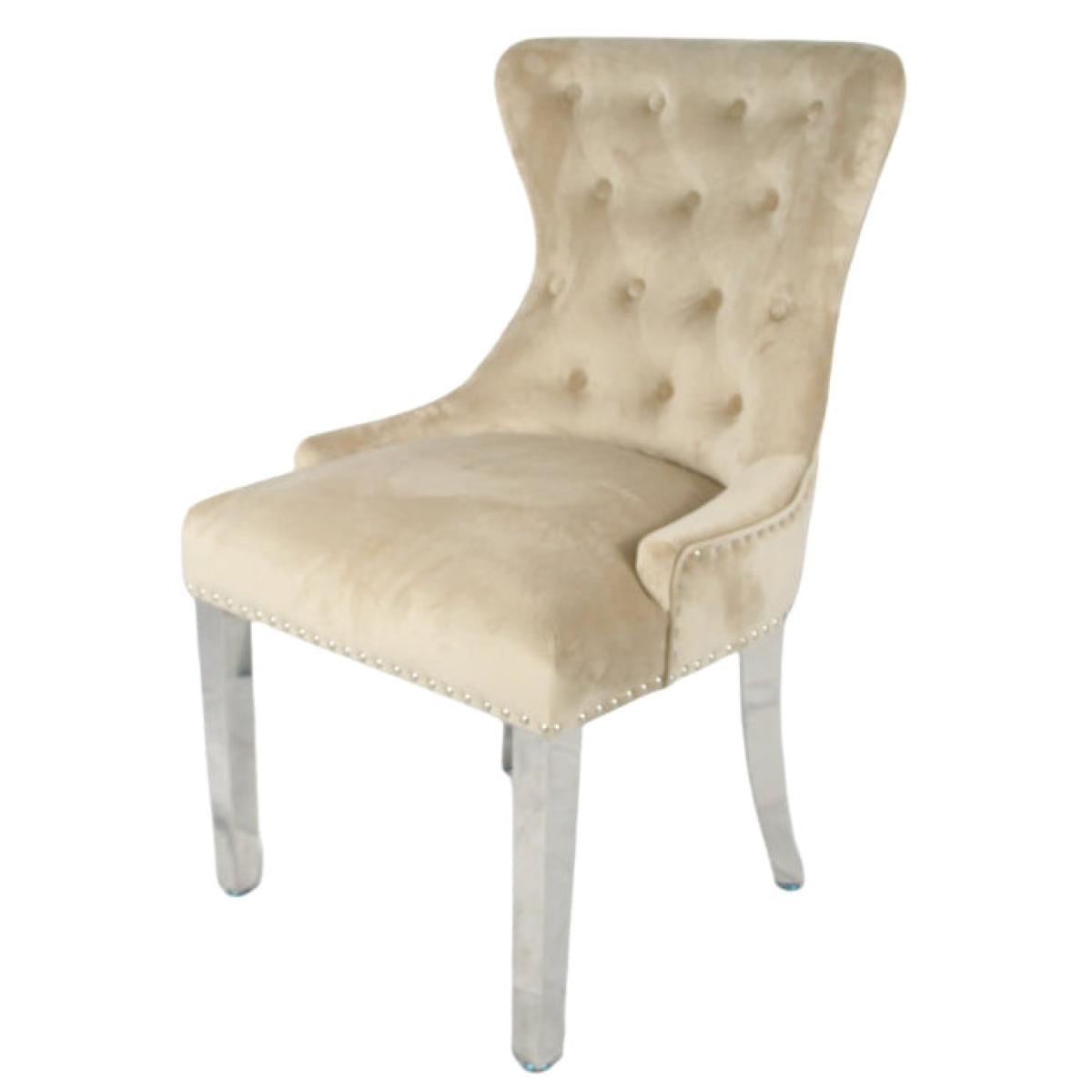 Chelsea Chair (Ring Knocker/Chrome Legs) — Dining Chairs handmade to order by Langham Furniture, image 17 of 20