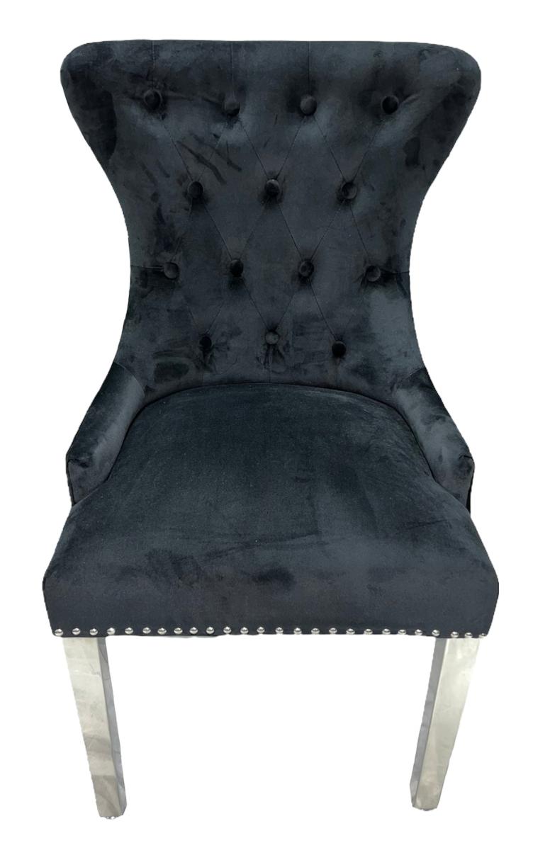 Chelsea Chair (Ring Knocker/Chrome Legs) — Dining Chairs handmade to order by Langham Furniture, image 18 of 20
