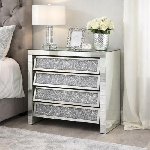 Roma 4 Drawer Dresser — Mirrored Furniture handmade to order by Langham Furniture