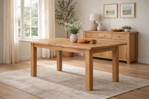 Torino 1.2/1.4m Extending Dining Table — Dining Tables handmade to order by Langham Furniture
