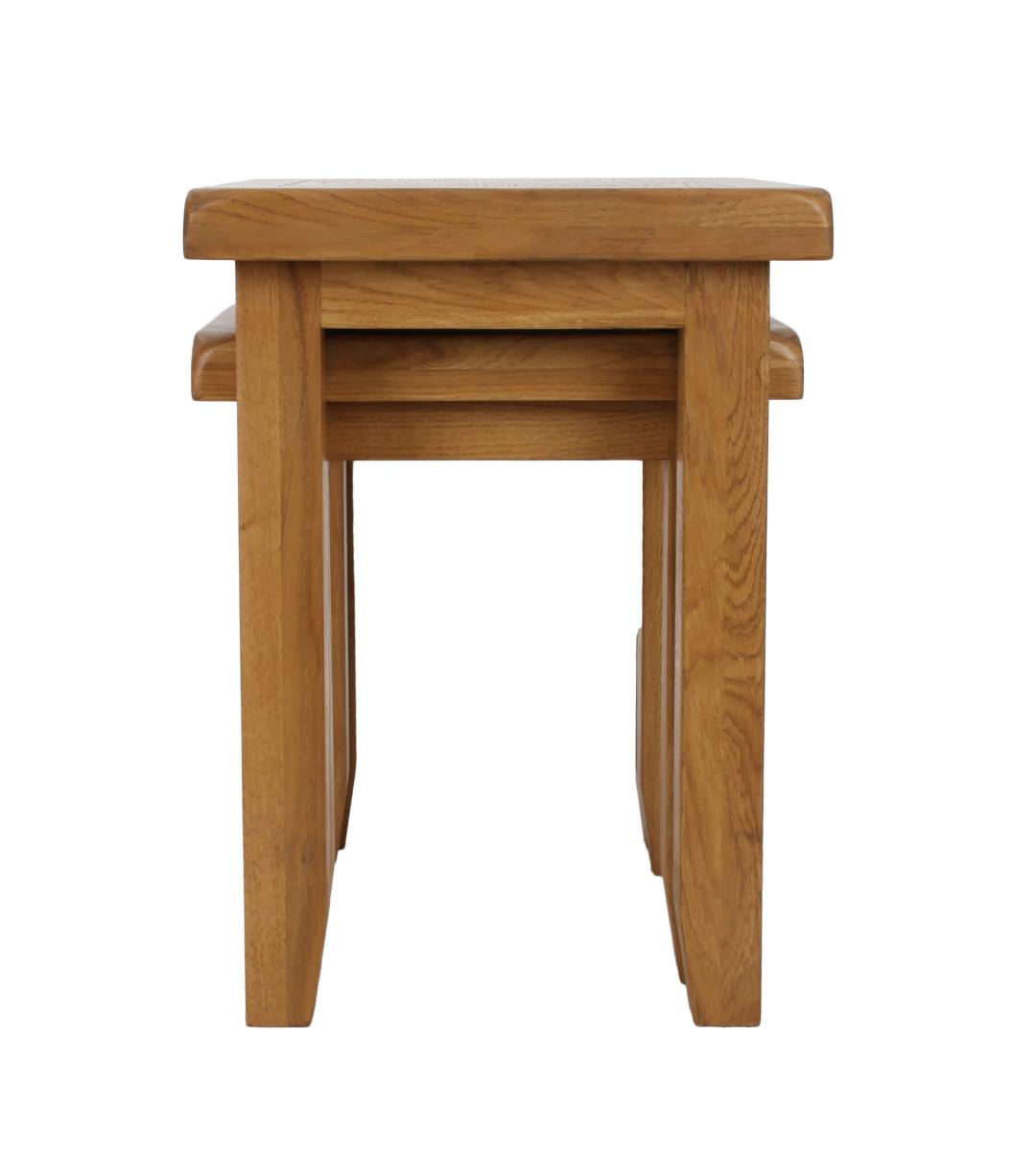 Torino Nest of 2 Tables — Side & Lamp Tables handmade to order by Langham Furniture, image 6 of 14