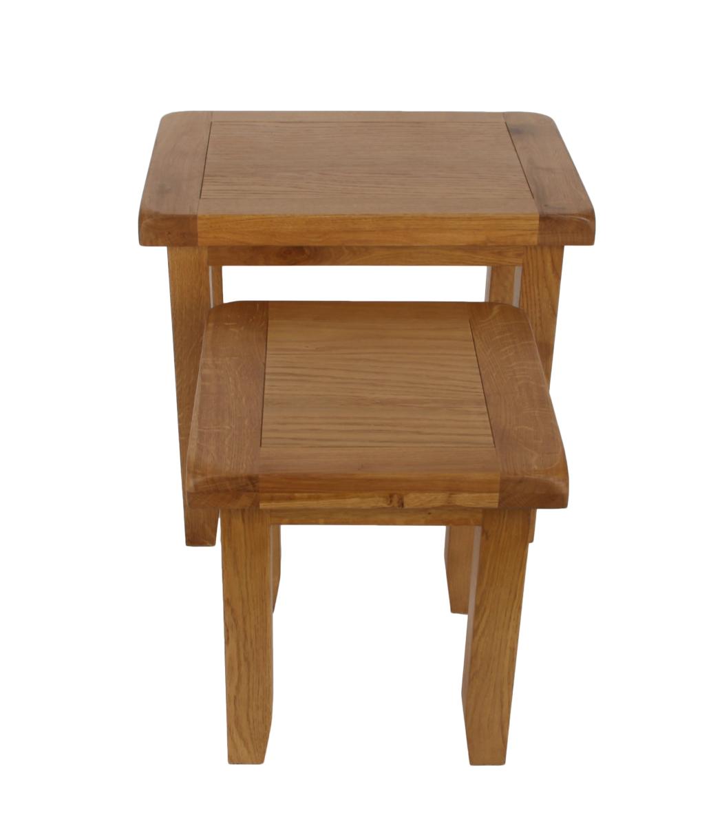 Torino Nest of 2 Tables — Side & Lamp Tables handmade to order by Langham Furniture, image 10 of 14