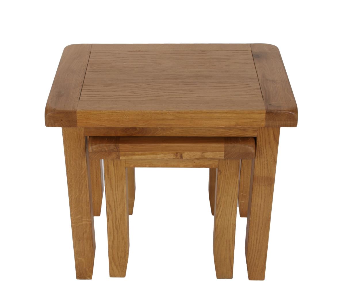 Torino Nest of 2 Tables — Side & Lamp Tables handmade to order by Langham Furniture, image 11 of 14
