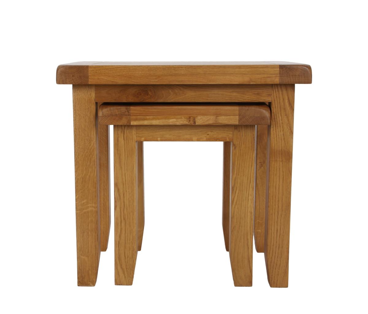 Torino Nest of 2 Tables — Side & Lamp Tables handmade to order by Langham Furniture, image 12 of 14