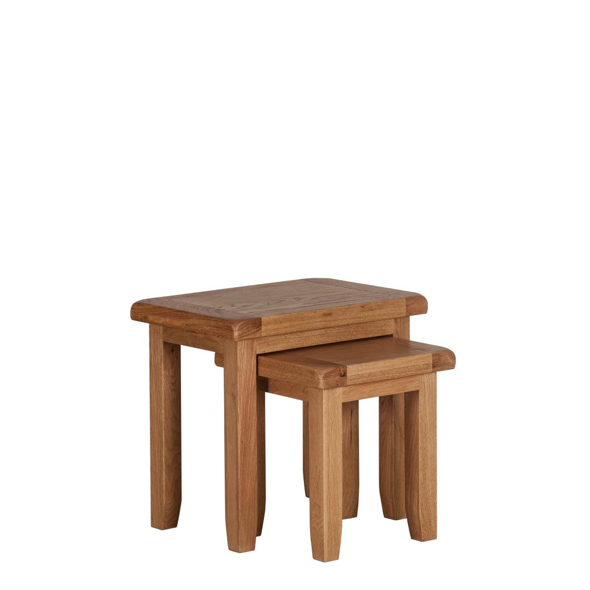 Torino Nest of 2 Tables — Side & Lamp Tables handmade to order by Langham Furniture, image 14 of 14
