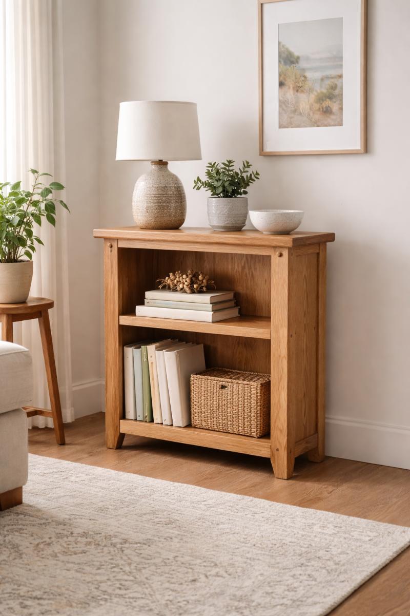 Torino Low Bookcase — Bookcases & Shelving handmade to order by Langham Furniture, image 1 of 6
