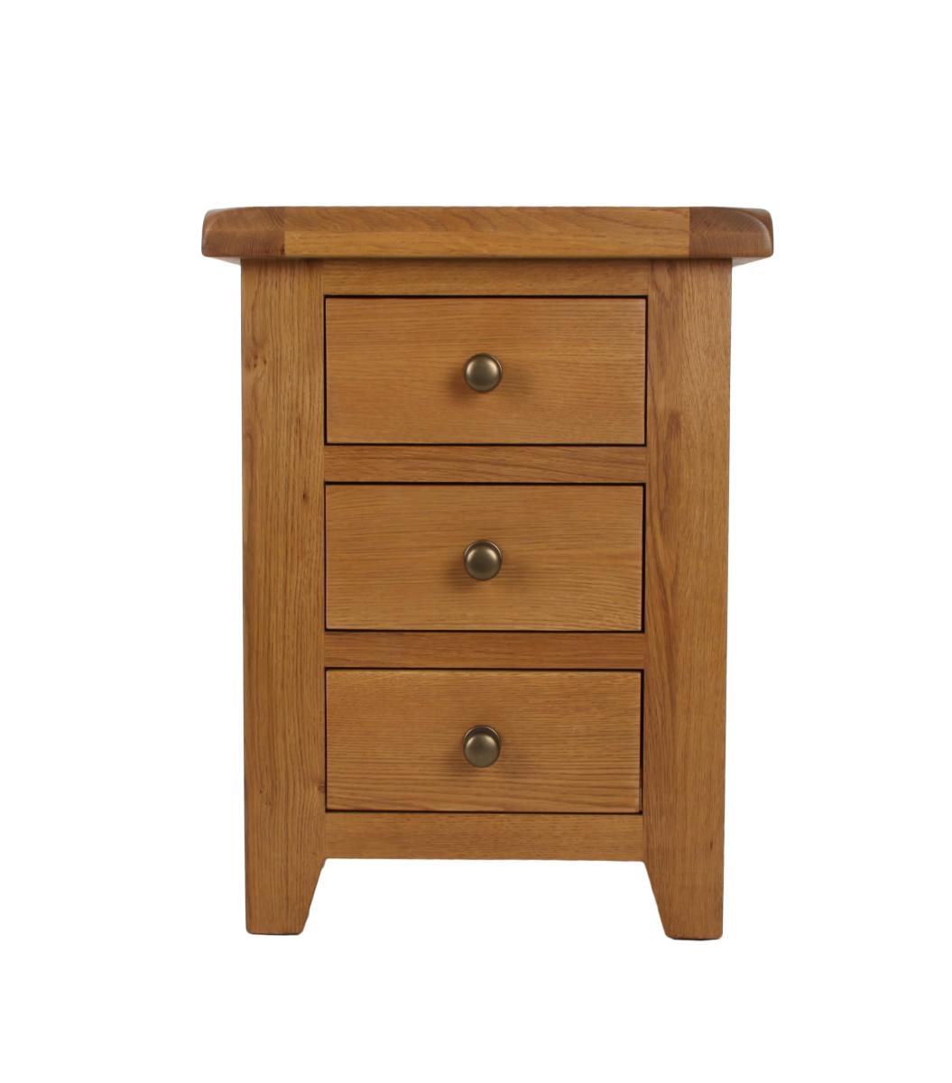 Torino Bedside 3 Drawer — Bedside Tables handmade to order by Langham Furniture, image 3 of 8