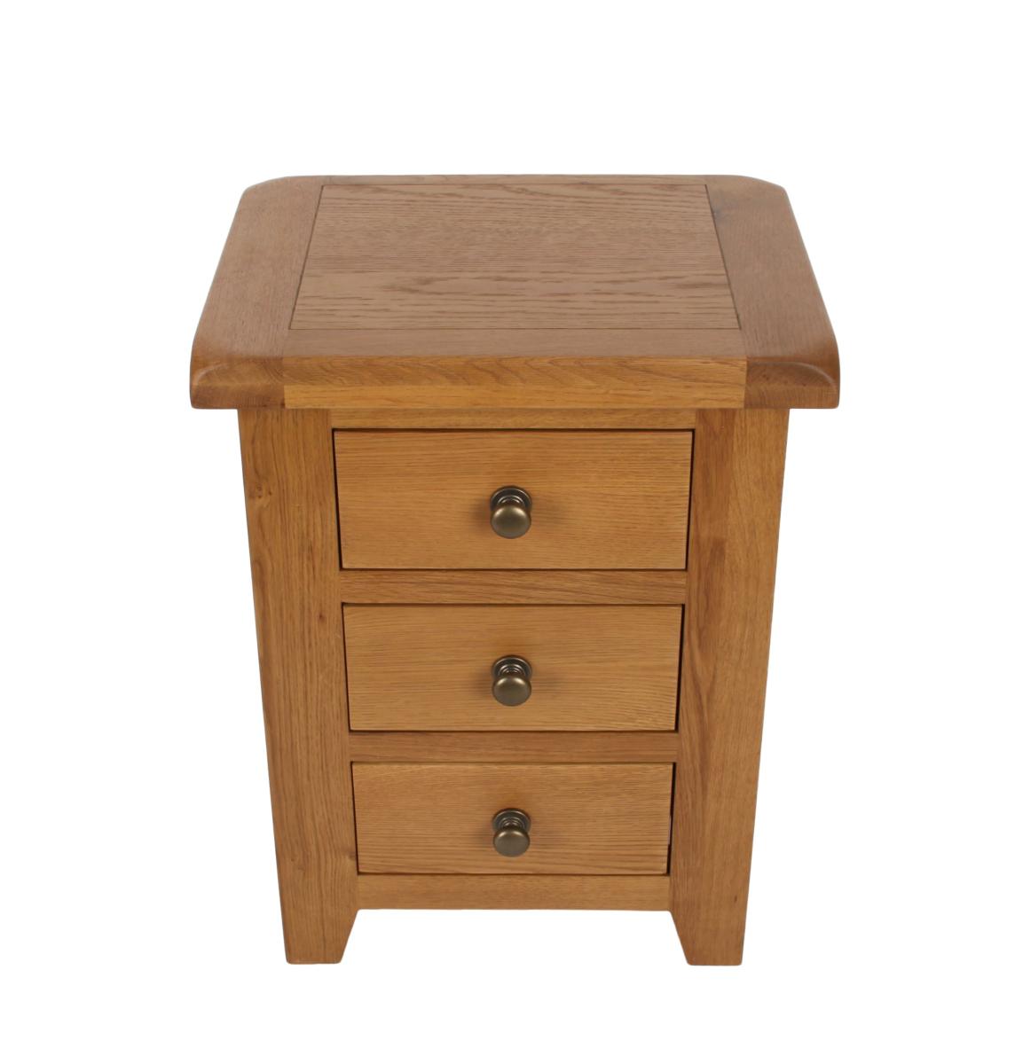Torino Bedside 3 Drawer — Bedside Tables handmade to order by Langham Furniture, image 4 of 8