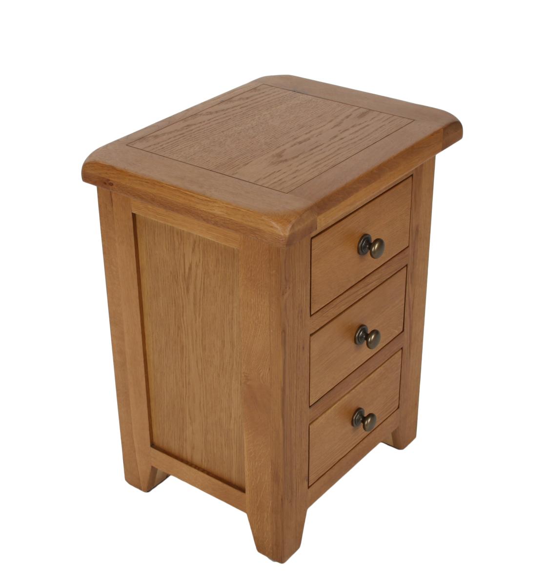 Torino Bedside 3 Drawer — Bedside Tables handmade to order by Langham Furniture, image 6 of 8