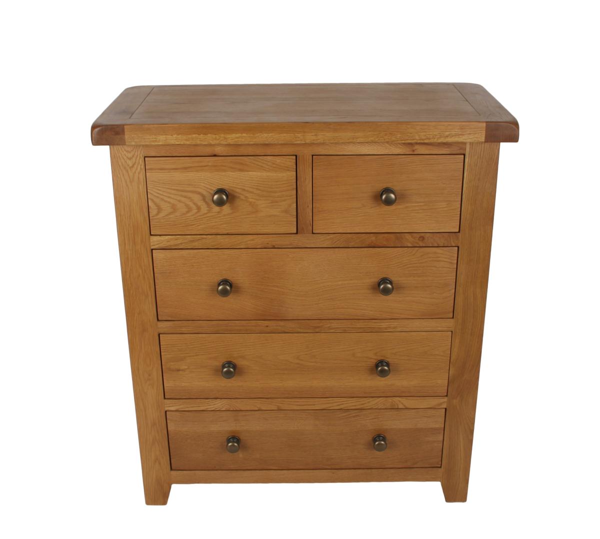 Torino 2+3 Drawer Chest — Chests of Drawers handmade to order by Langham Furniture, image 4 of 8