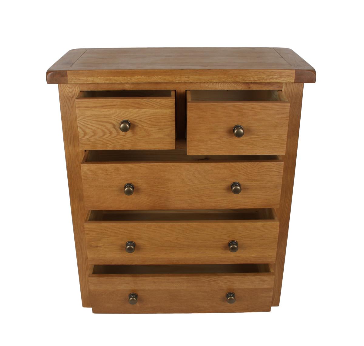 Torino 2+3 Drawer Chest — Chests of Drawers handmade to order by Langham Furniture, image 5 of 8