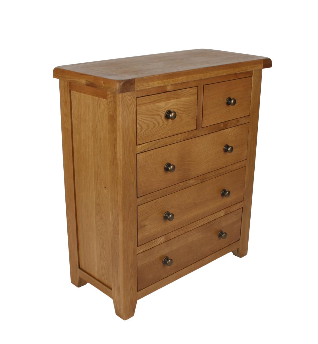 Torino 2+3 Drawer Chest — Chests of Drawers handmade to order by Langham Furniture, image 6 of 8