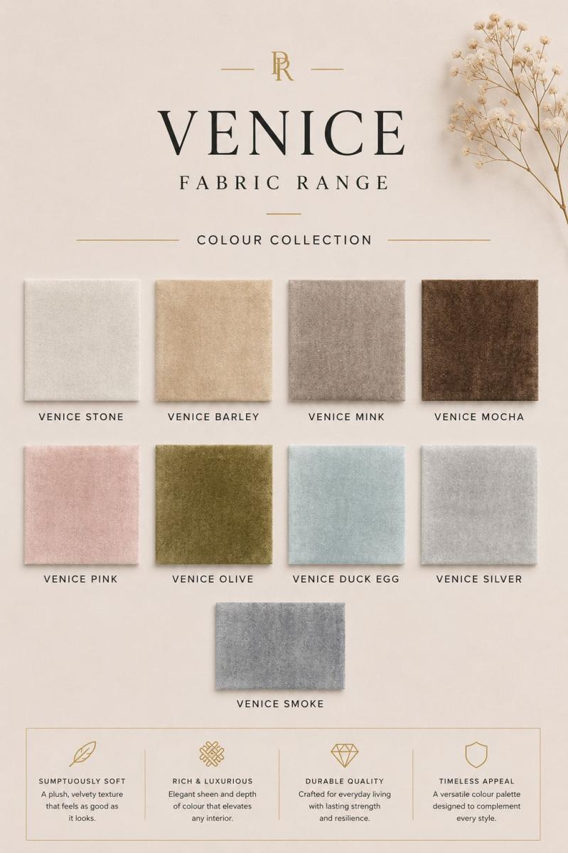 Venice Samples — Fabric Samples handmade to order by Langham Furniture, image 2 of 2