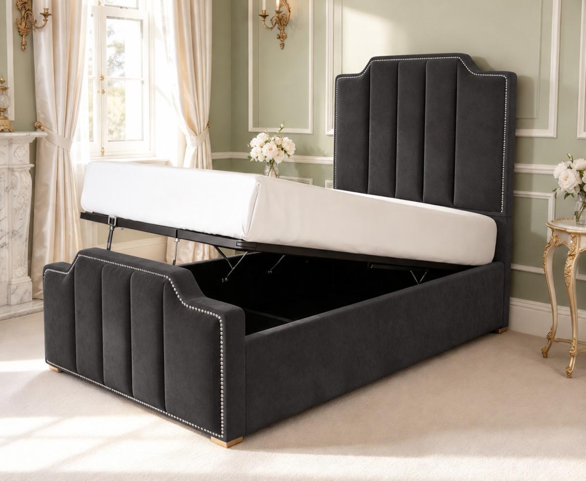 Amberley Kids Upholstered Ottoman Bed, view 17