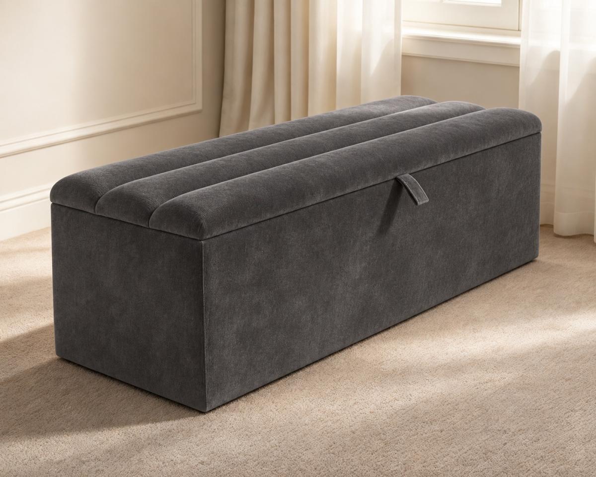 Ashbury Ottoman Storage Box, view 5