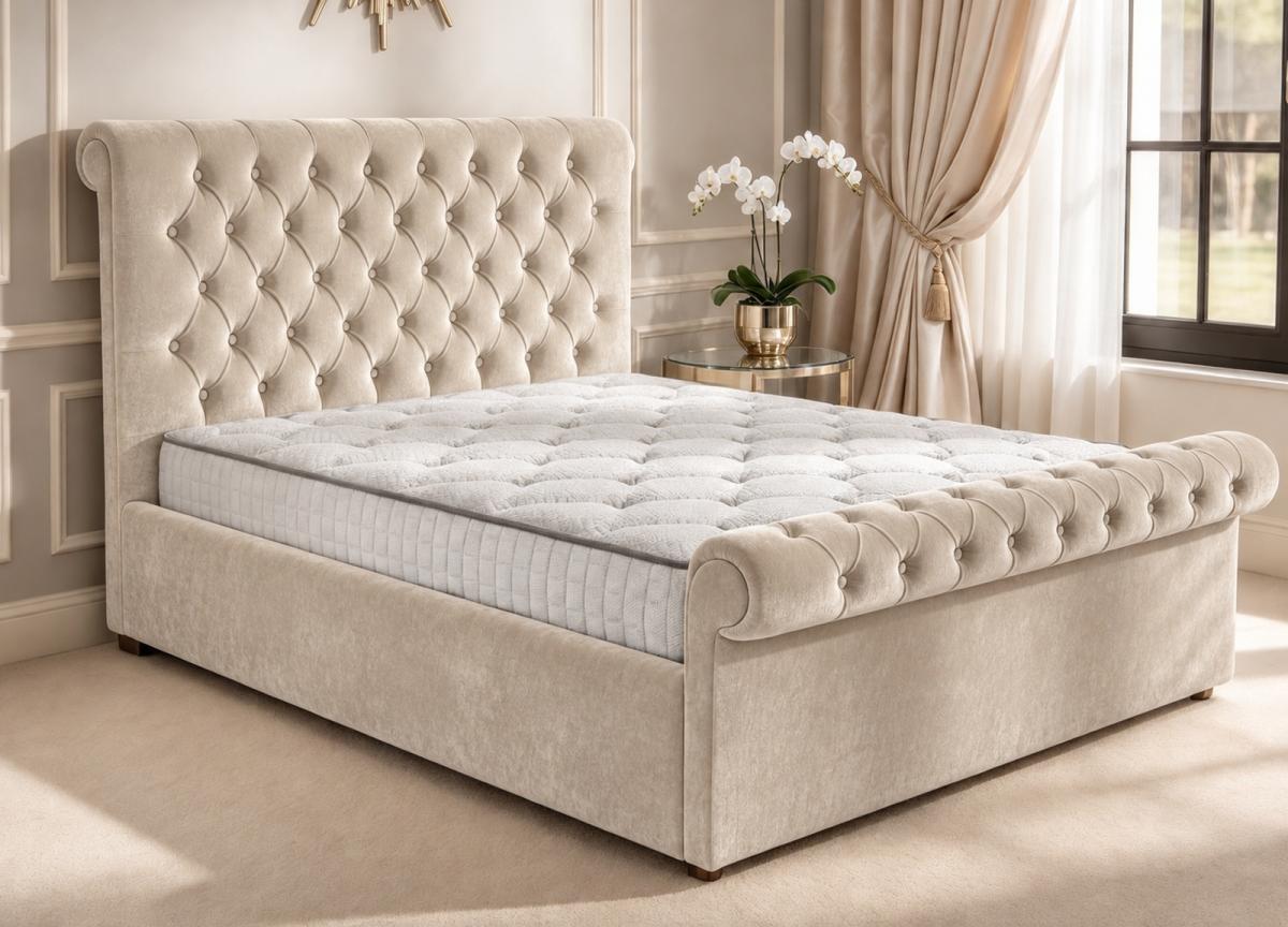 Beaumont Upholstered Bed, view 2