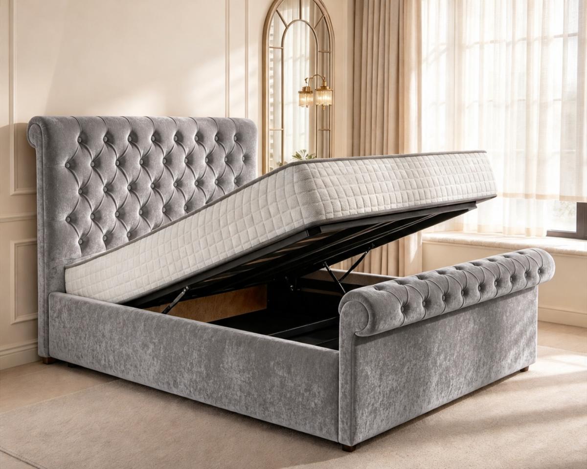 Beaumont Upholstered Ottoman Bed, view 3