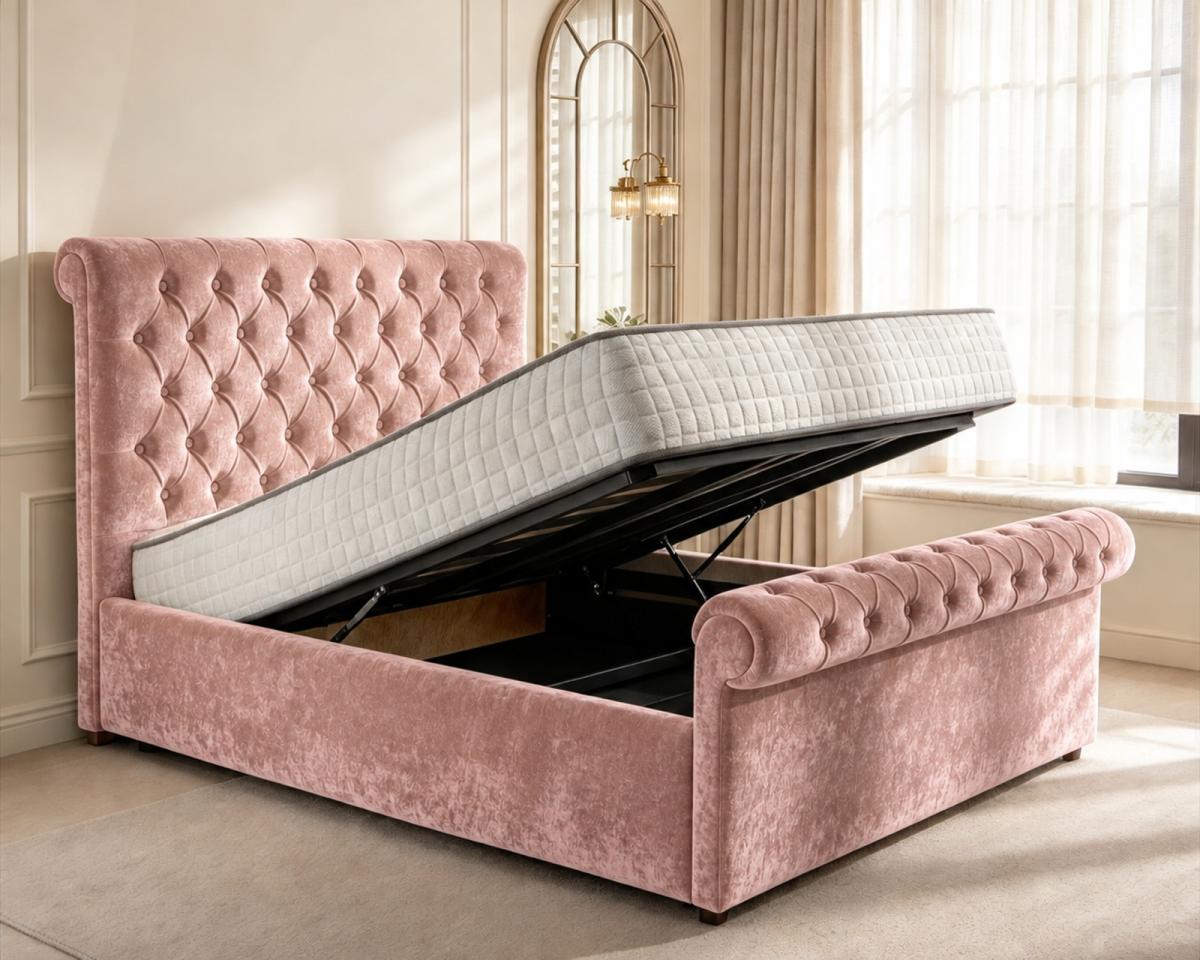 Beaumont Upholstered Ottoman Bed, view 8