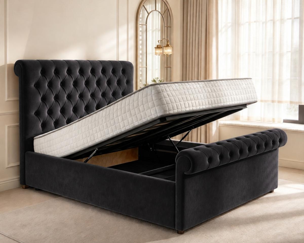 Beaumont Upholstered Ottoman Bed, view 9