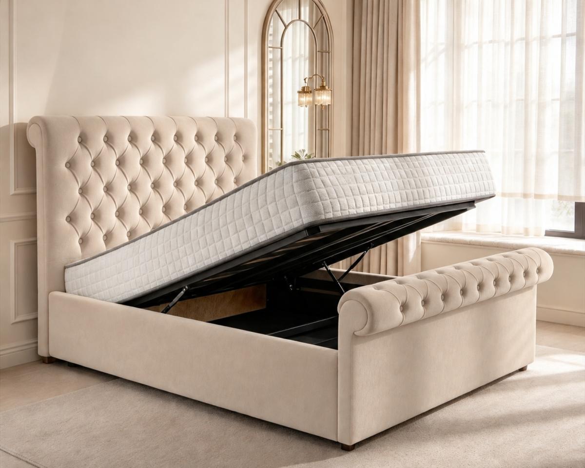 Beaumont Upholstered Ottoman Bed, view 11