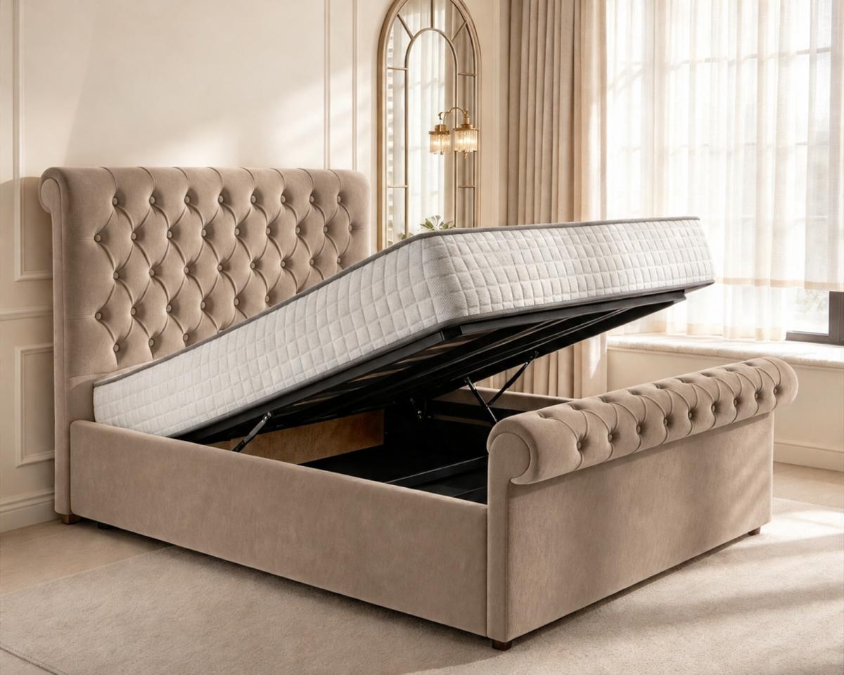 Beaumont Upholstered Ottoman Bed, view 12