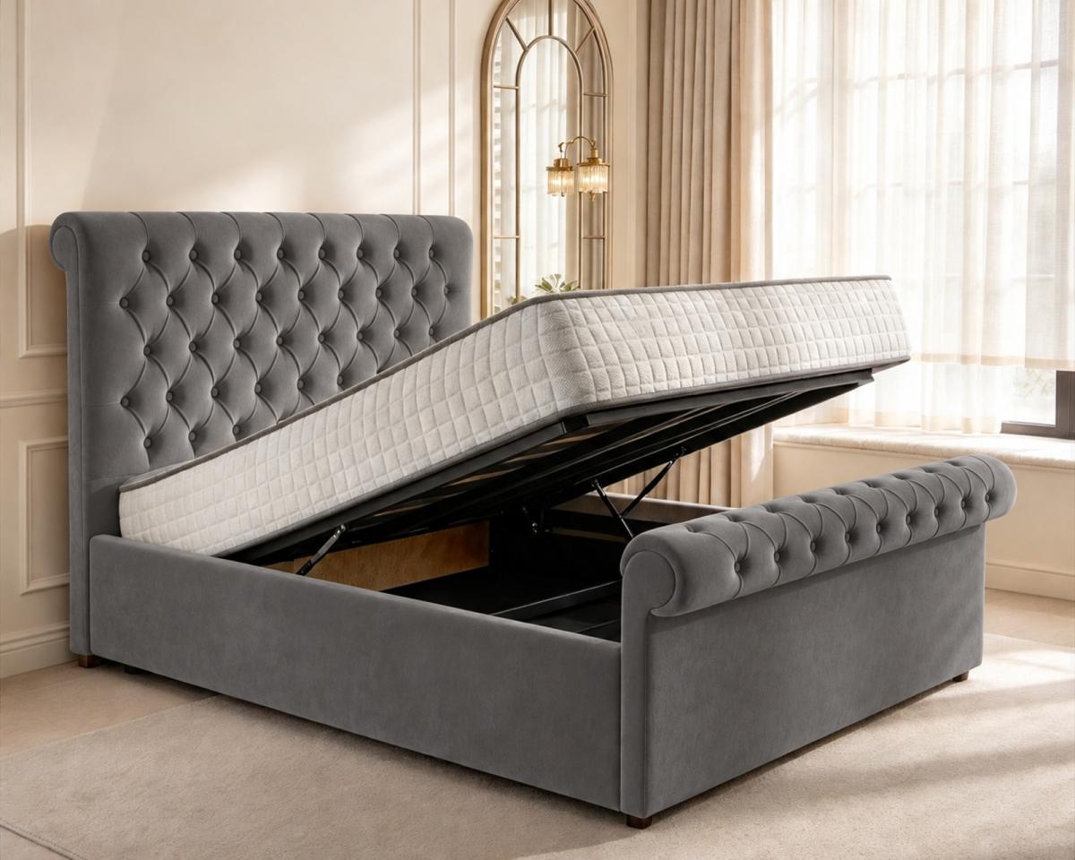 Beaumont Upholstered Ottoman Bed, view 16