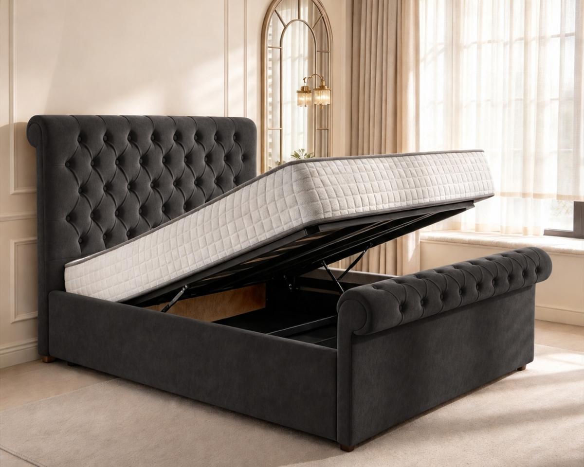 Beaumont Upholstered Ottoman Bed, view 17
