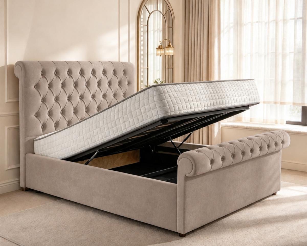 Beaumont Upholstered Ottoman Bed, view 20