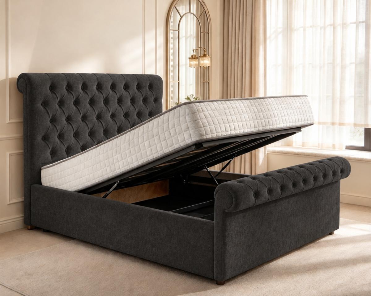 Beaumont Upholstered Ottoman Bed, view 22